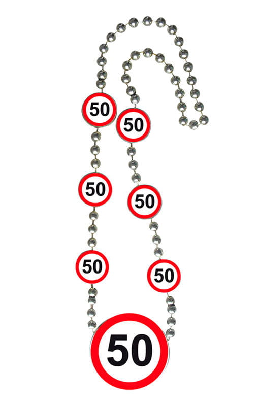 Kette Verkehrsschild 50