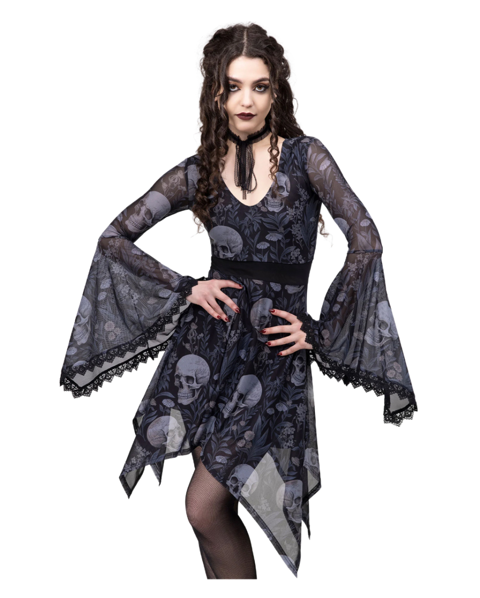 KILLSTAR Death's Head Skater Kleid XL