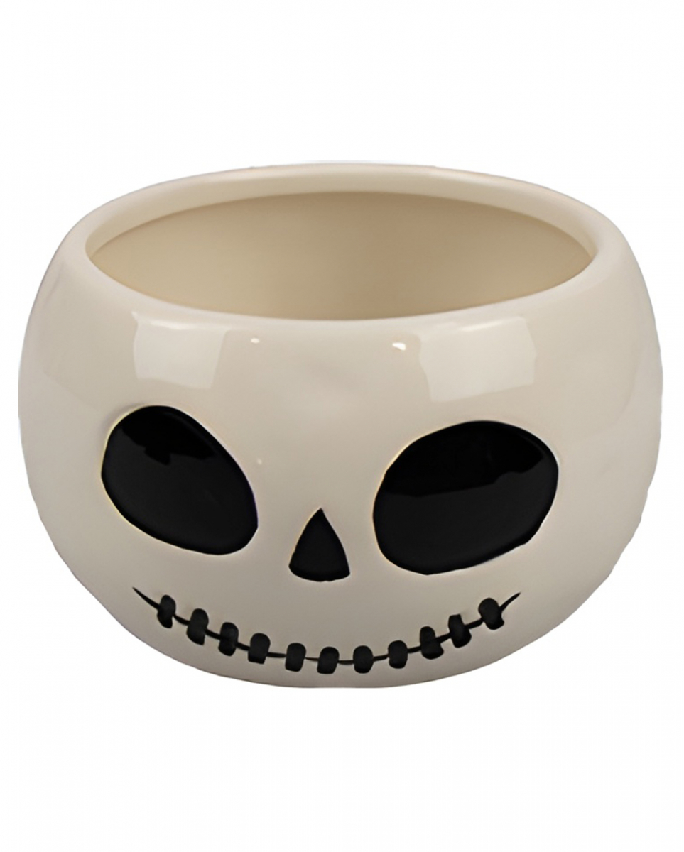Kleine Halloween Homeware Schale Totenkopf 12,5cm Ø