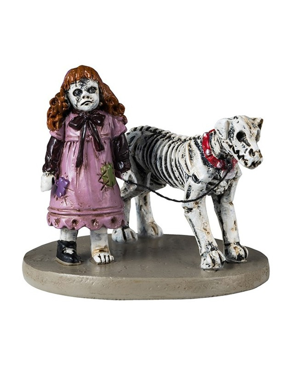Lemax Spooky Town - Creepy Doll & Dog