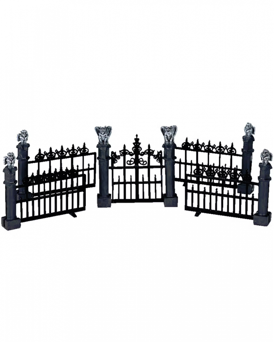 Lemax Spooky Town - Gargoyle Fence 5er Set