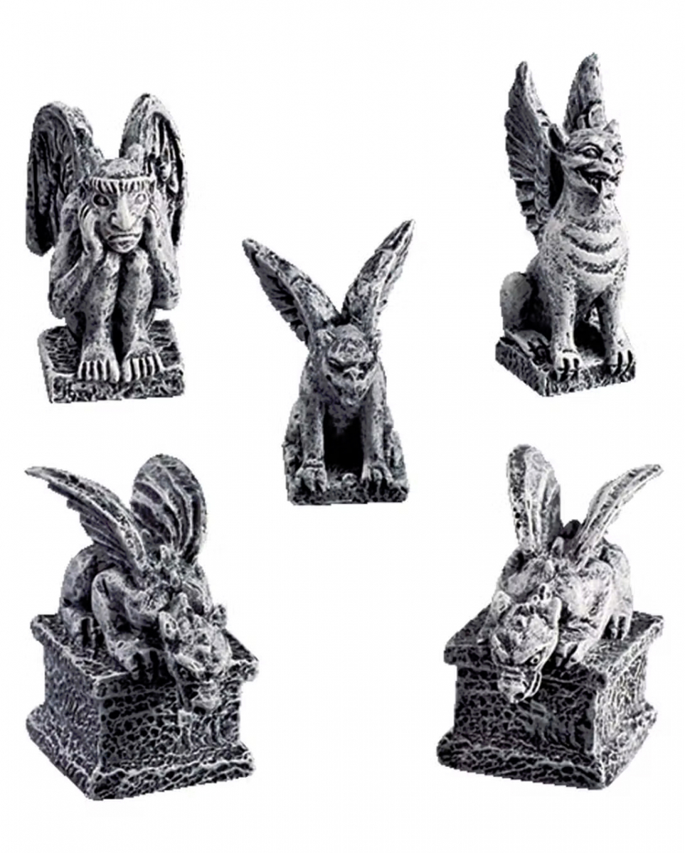 Lemax Spooky Town - Gargoyles 5er Set