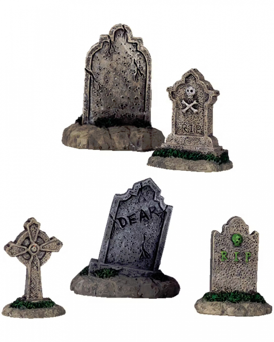 Lemax Spooky Town - Tombstones 5er Set