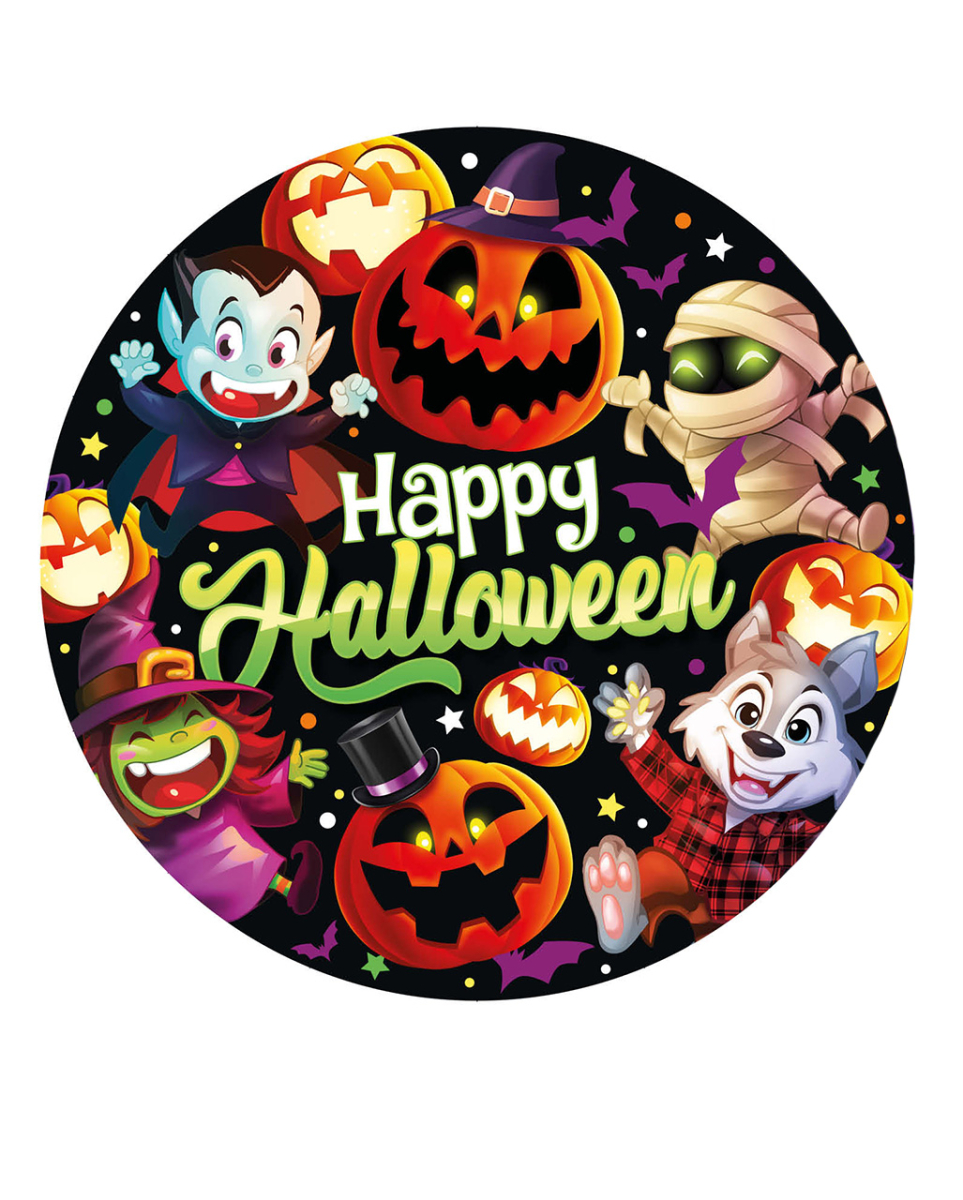 Little Monster Halloween Pappteller 6 St.