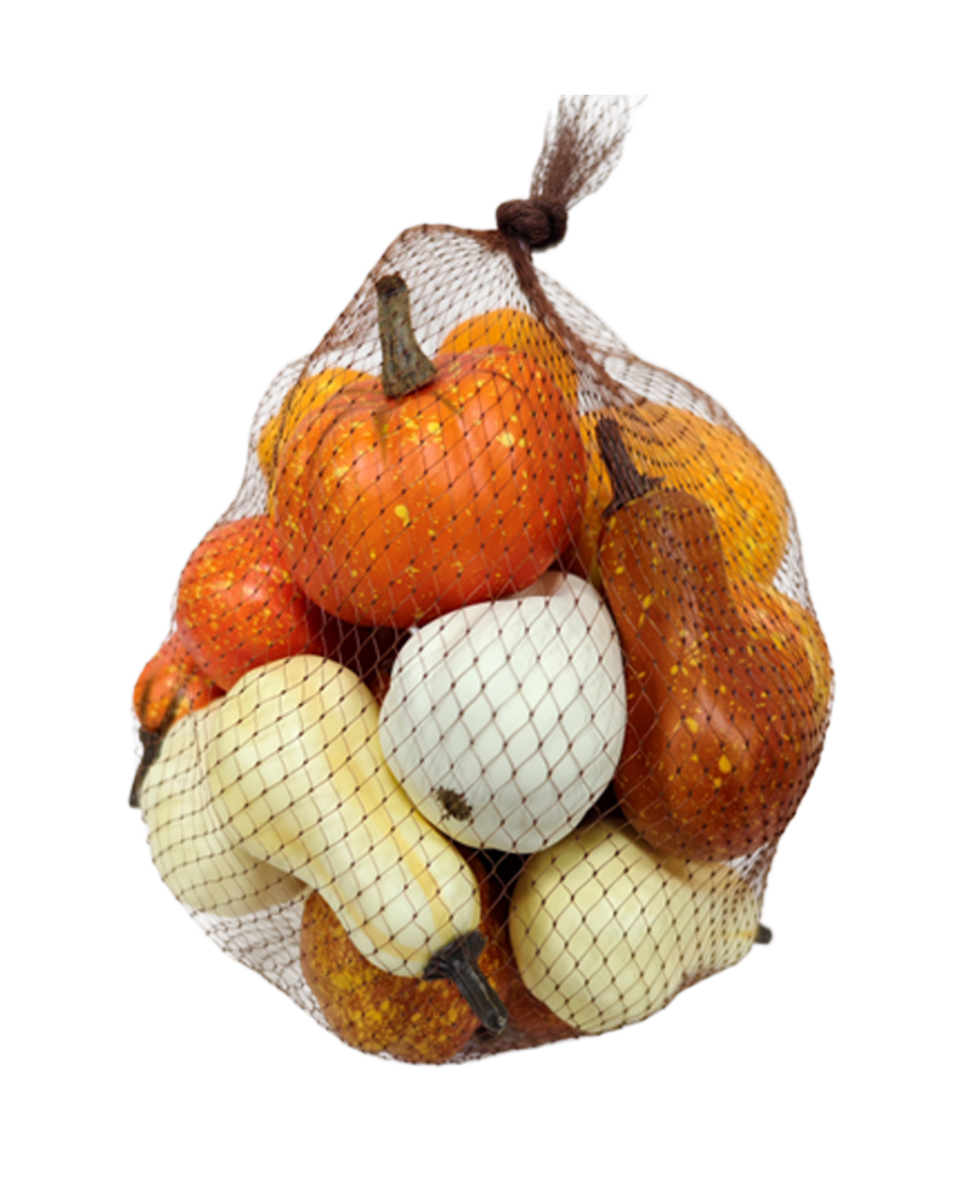 Mehrfarbiges Zierkürbis Deko 20er-Set 7x6,5cm