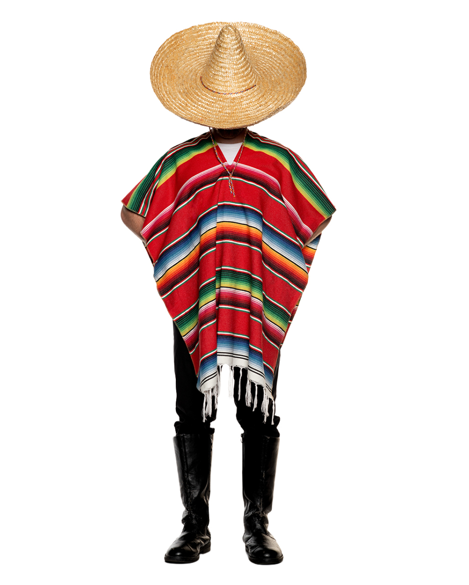 Mexikaner Poncho One Size
