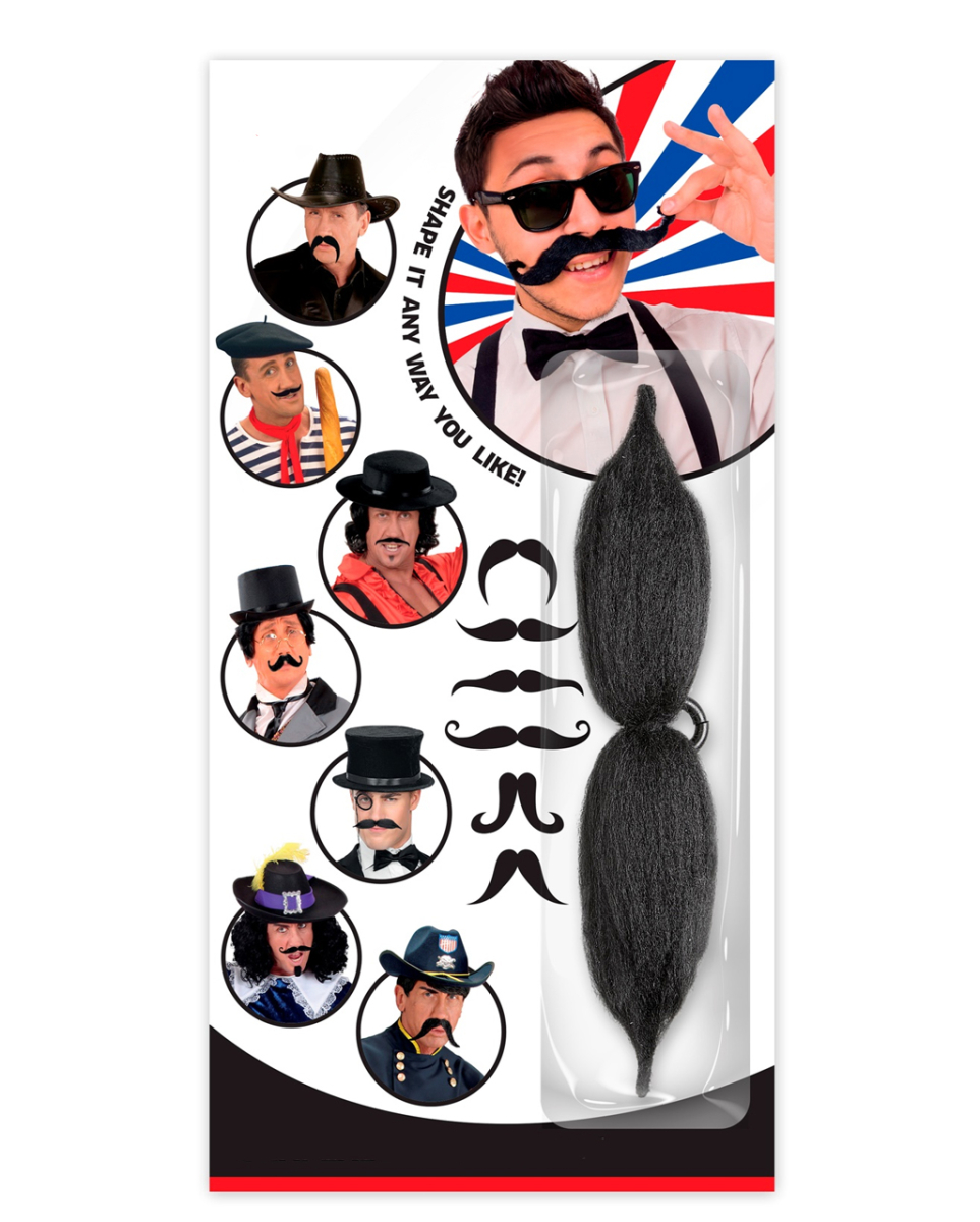 Modellierbarer Schnurrbart