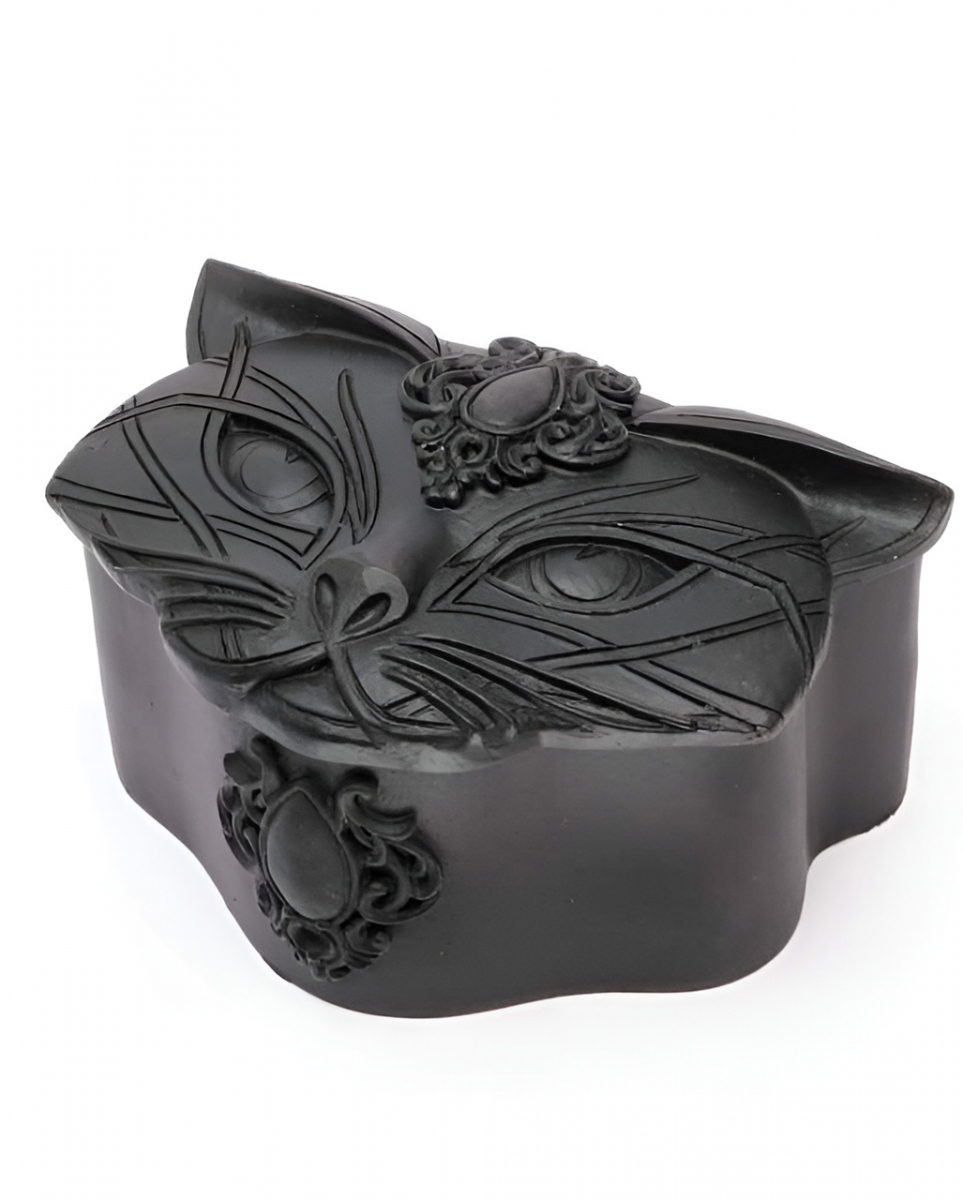 Mystische Schatulle mit heiliger Katze 10,5cm