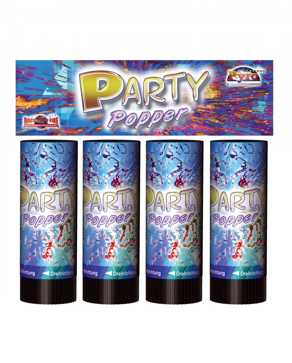 Party Popper 4 Stück