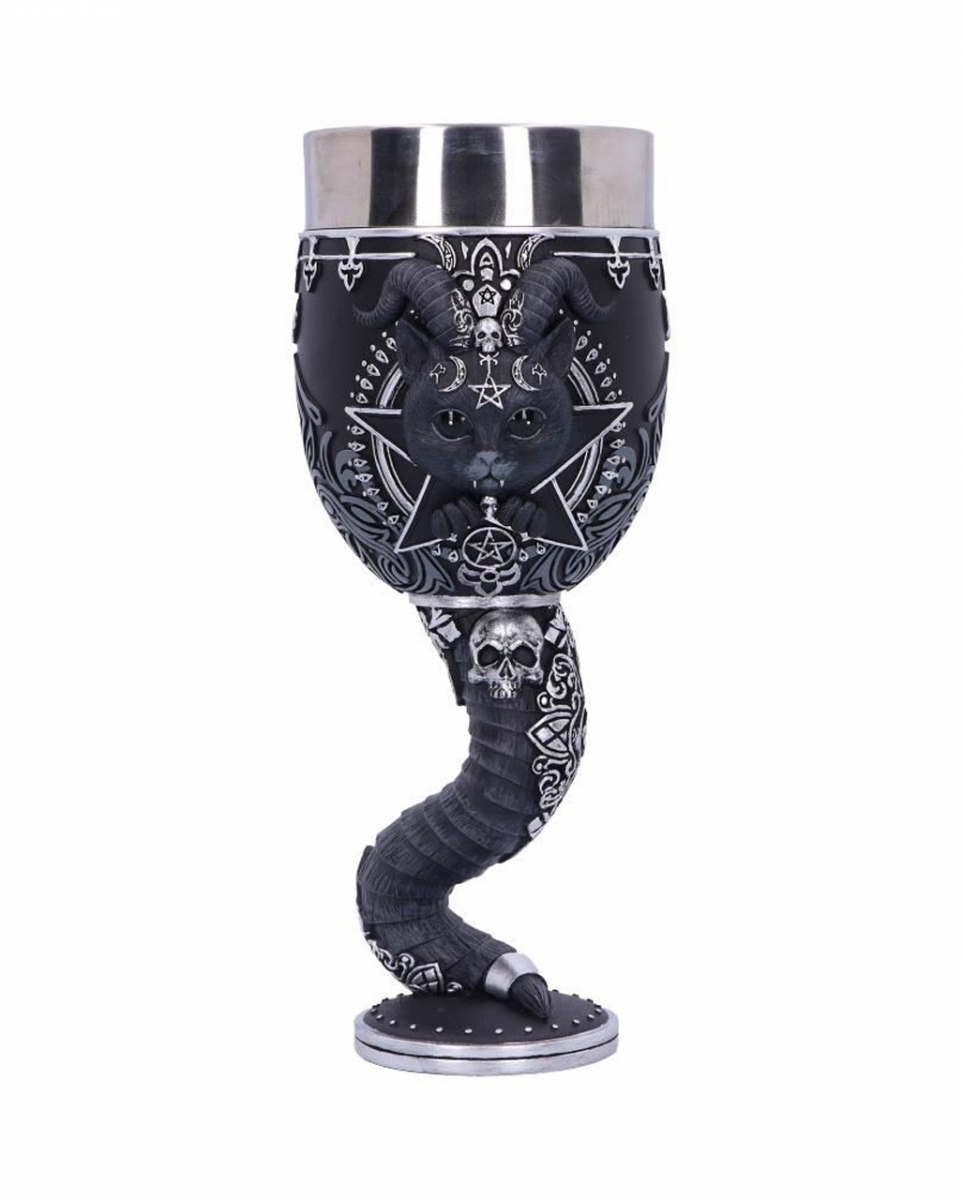 Pawzuph Katze mit Ziegenhörnern Kelch