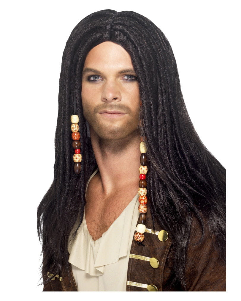 Piraten Perücke mit Zöpfen