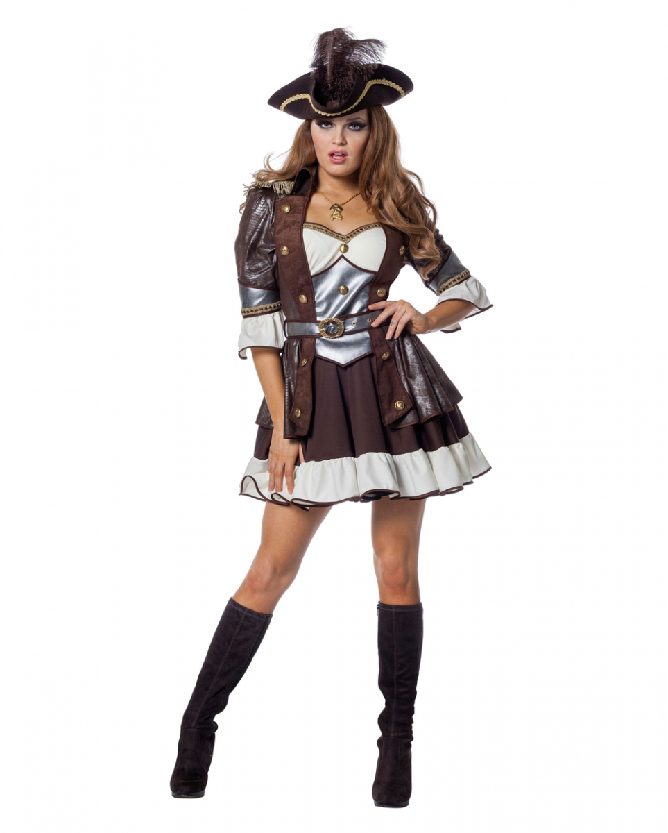 Piratin Anne Damen Kostüm Deluxe 42