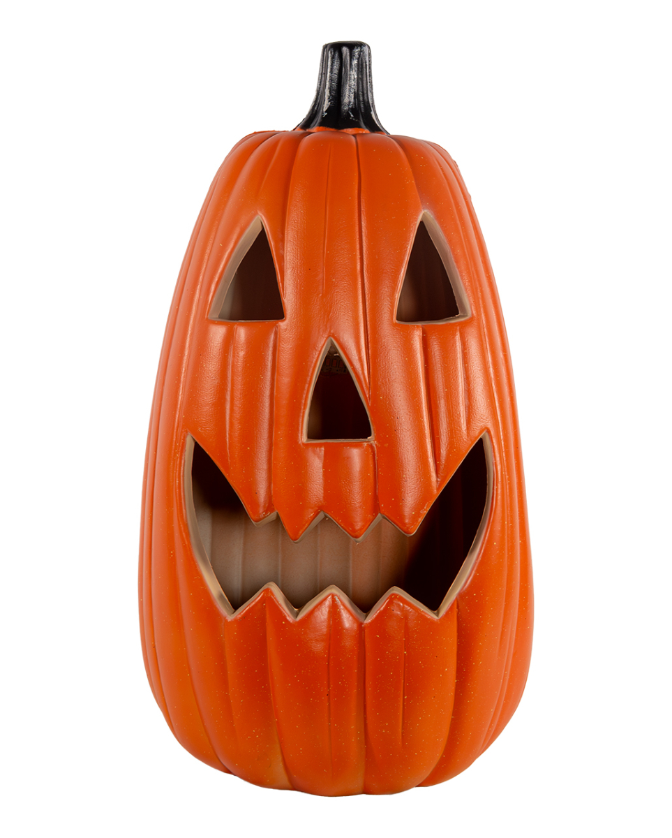 Riesiger Ovaler Halloween Kürbis mit Licht 55cm