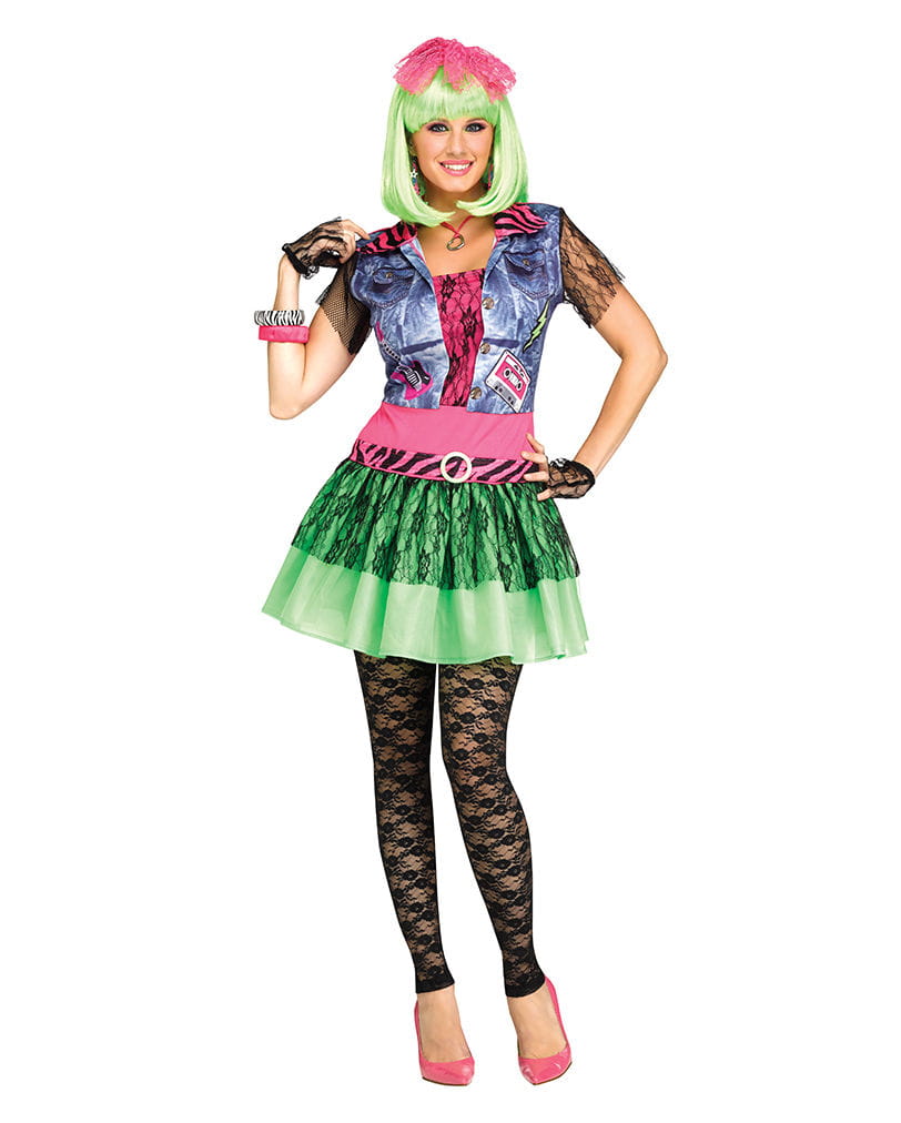 Rockiges 80s Damenkostüm M/L