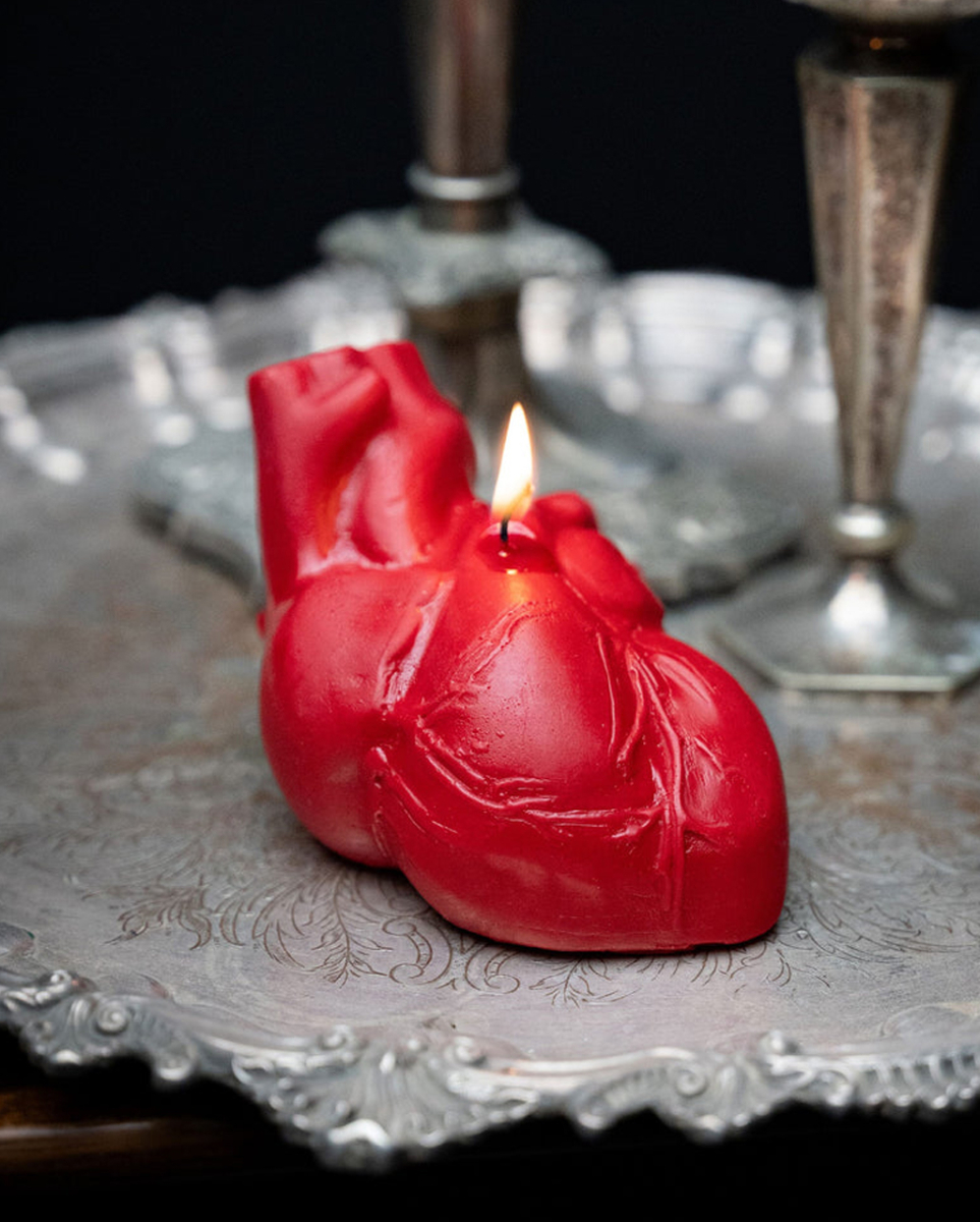 Rote Anatomische Herz Kerze