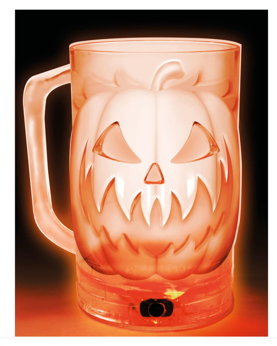 Scary Kürbis LED Bierkrug