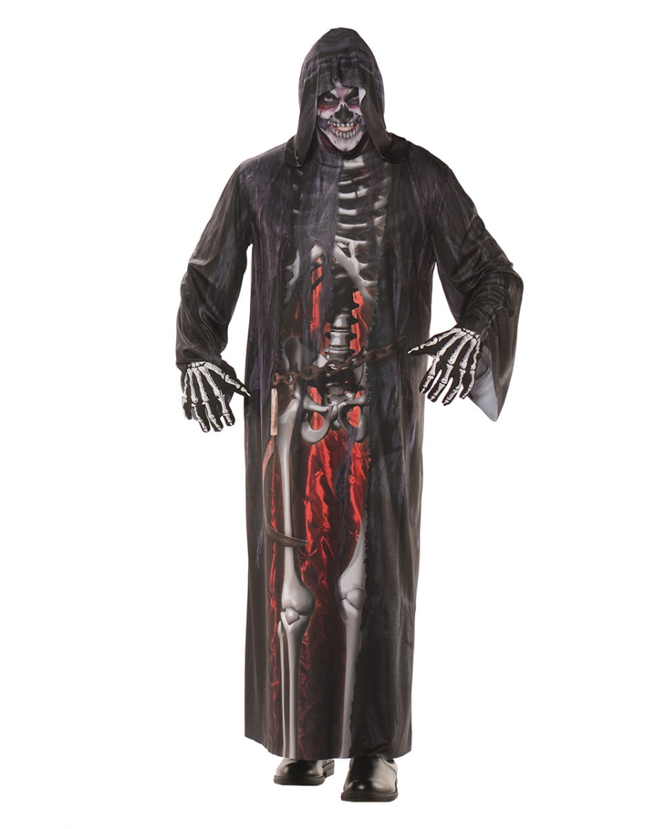 Grim Reaper Robe mit Fotodruck One Size