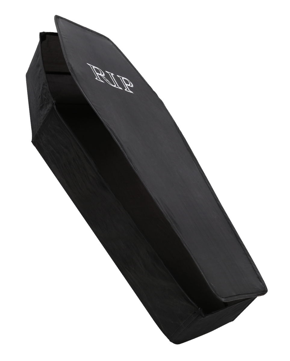 Schwarzer Faltbarer Halloween Sarg 150 cm