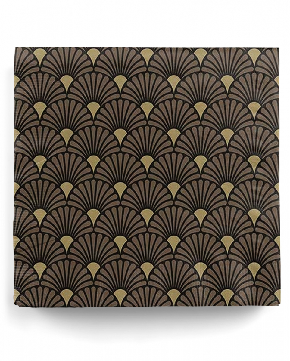 Servietten Art Deco Schwarz Gold 20 St.