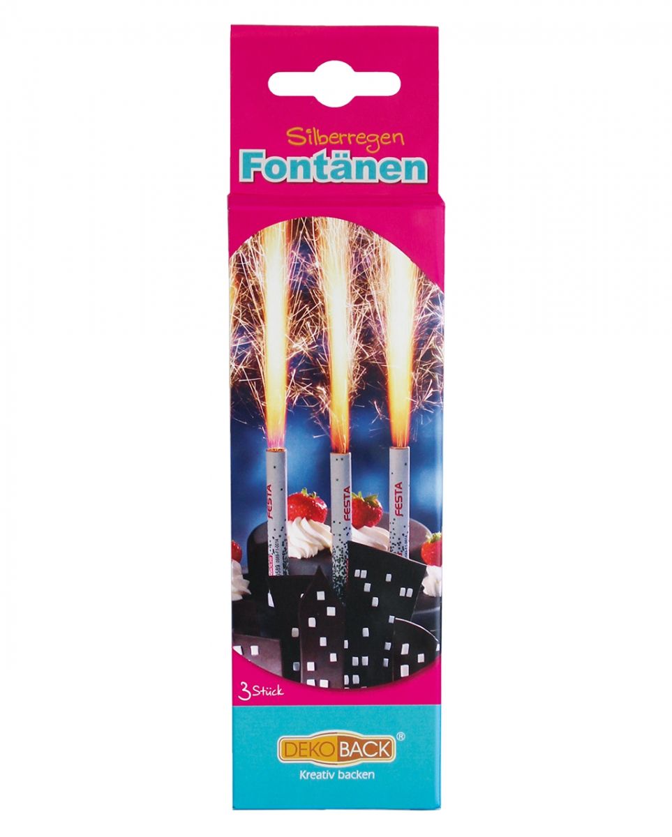 Torten-Fontäne silber 3 St.