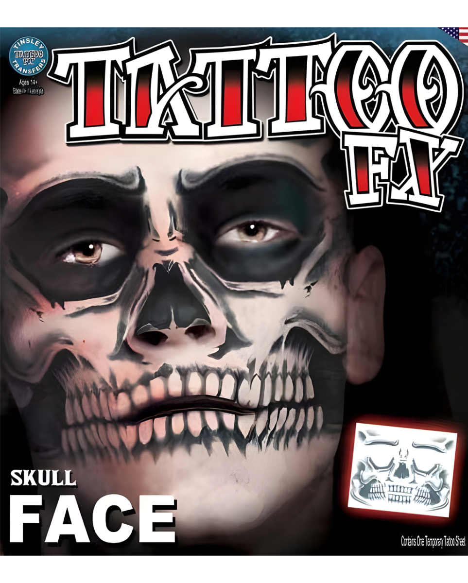 Skull Face Tattoo