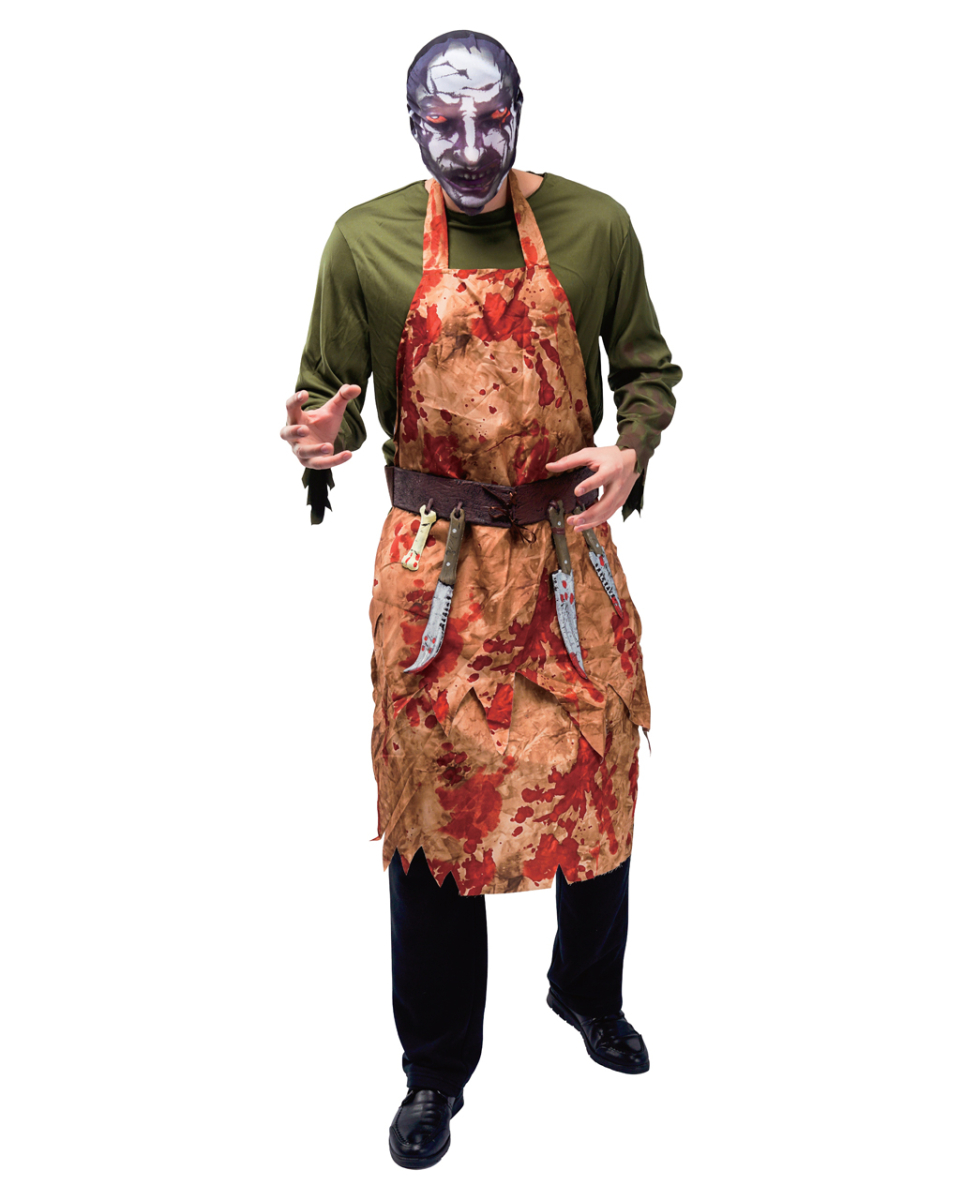 Slaughterhouse Killer Kostüm mit Maske
