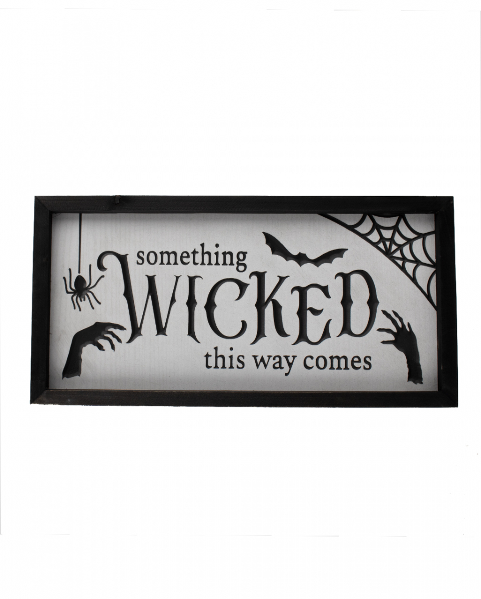Halloween Wandbild 'Something Wicked this Way comes' 40cm