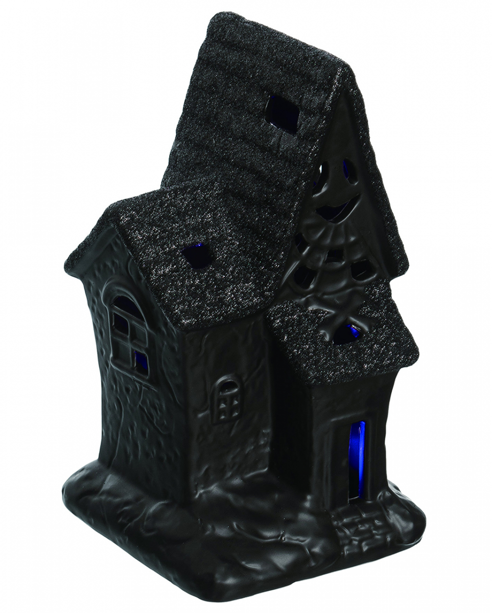 Spooky Glitter Geisterhaus Deko mit LED