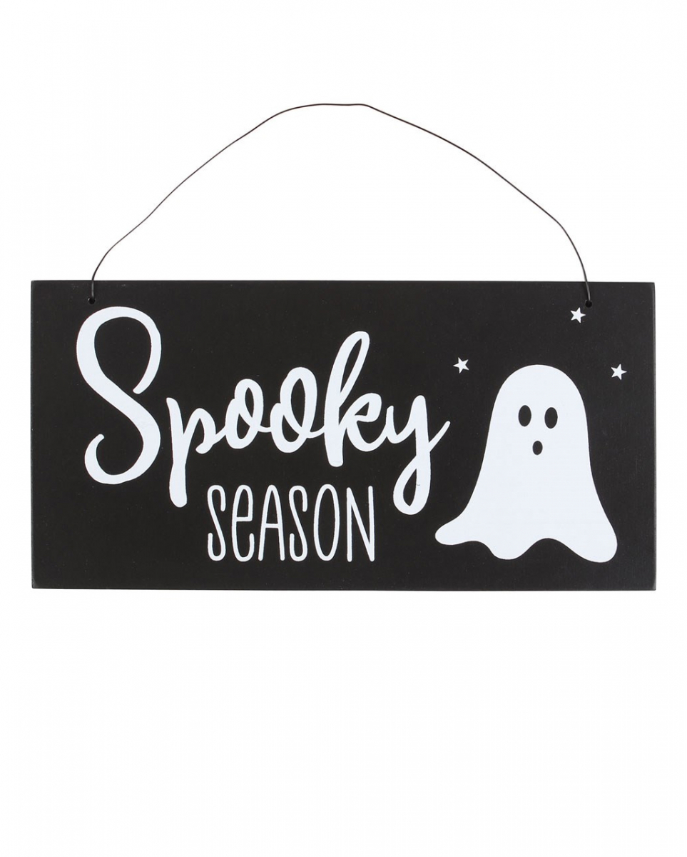 'Spooky Season' Halloween Hängeschild mit Geist
