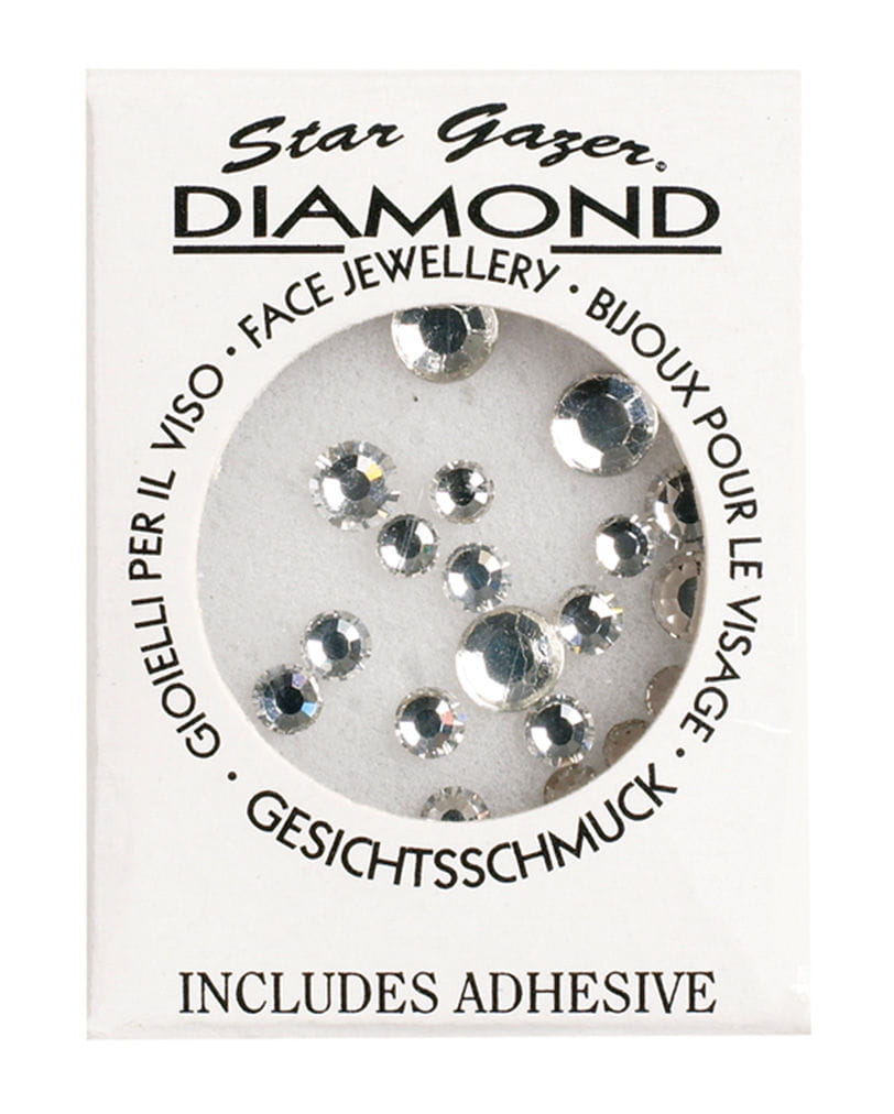 Stargazer Face Diamonds Silber