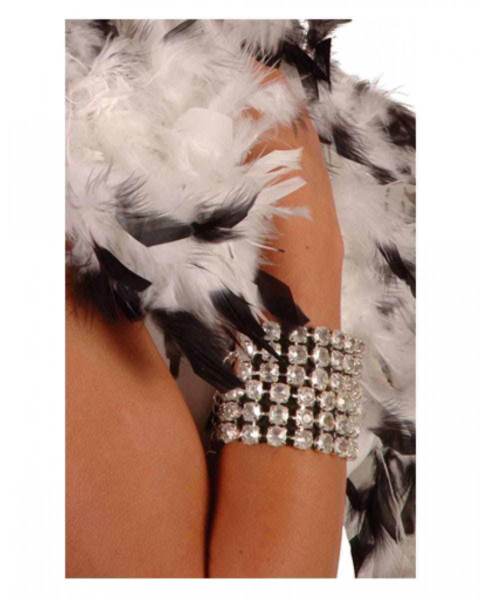 Strass Armband silbern