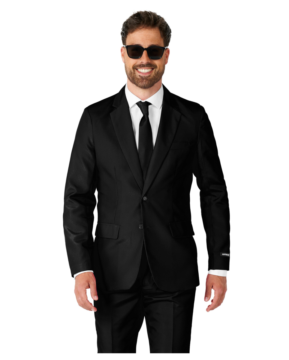Suitmeister Solid Black Anzug L