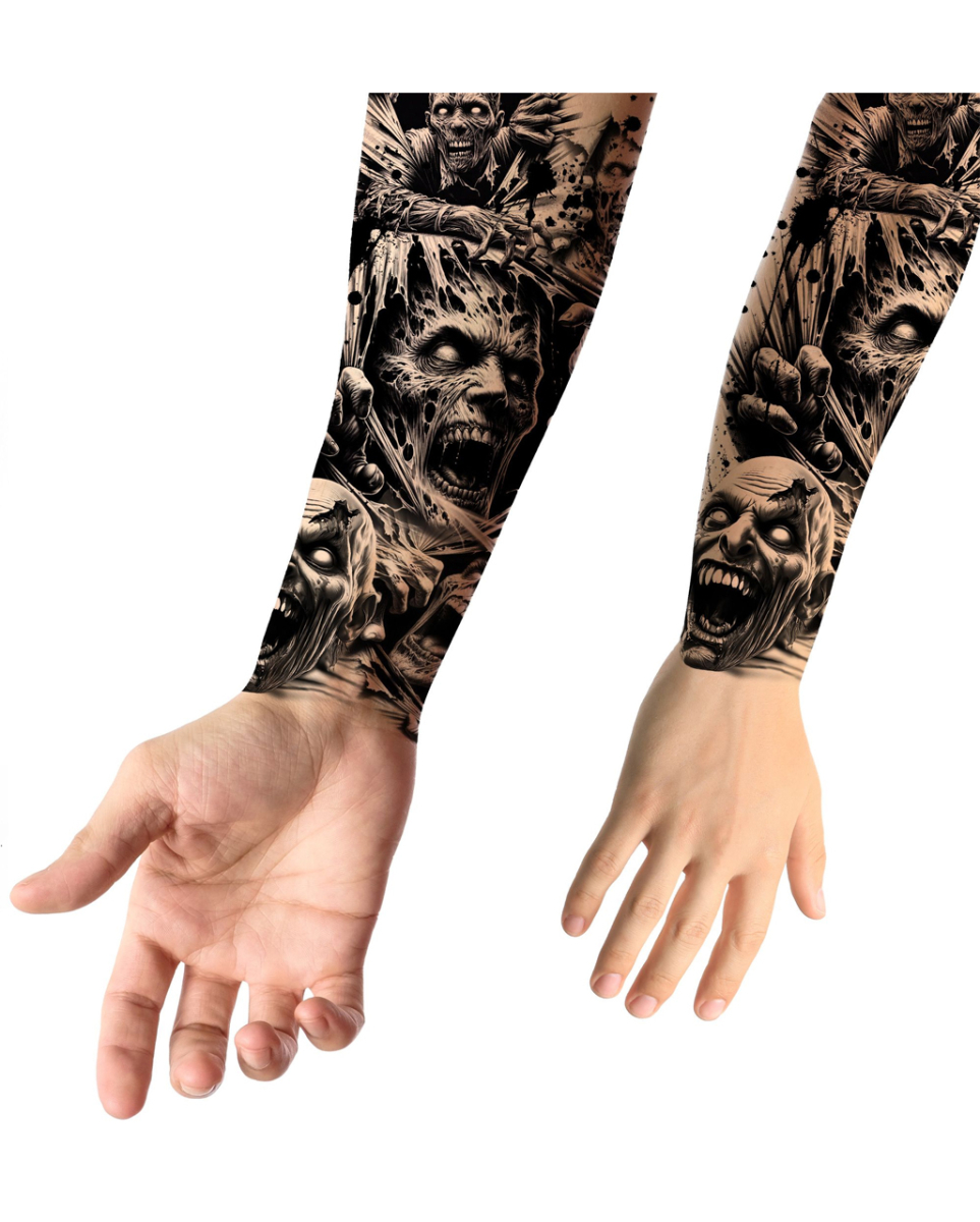 Temporäres Zombie Apokalypse Tattoo zum Aufkleben