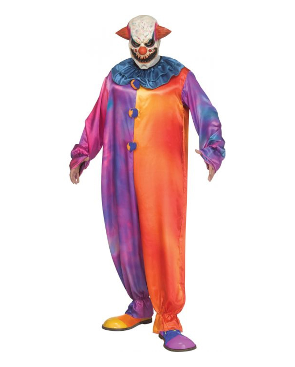 Tie-DIE Horrorclown Kostüm mit Maske