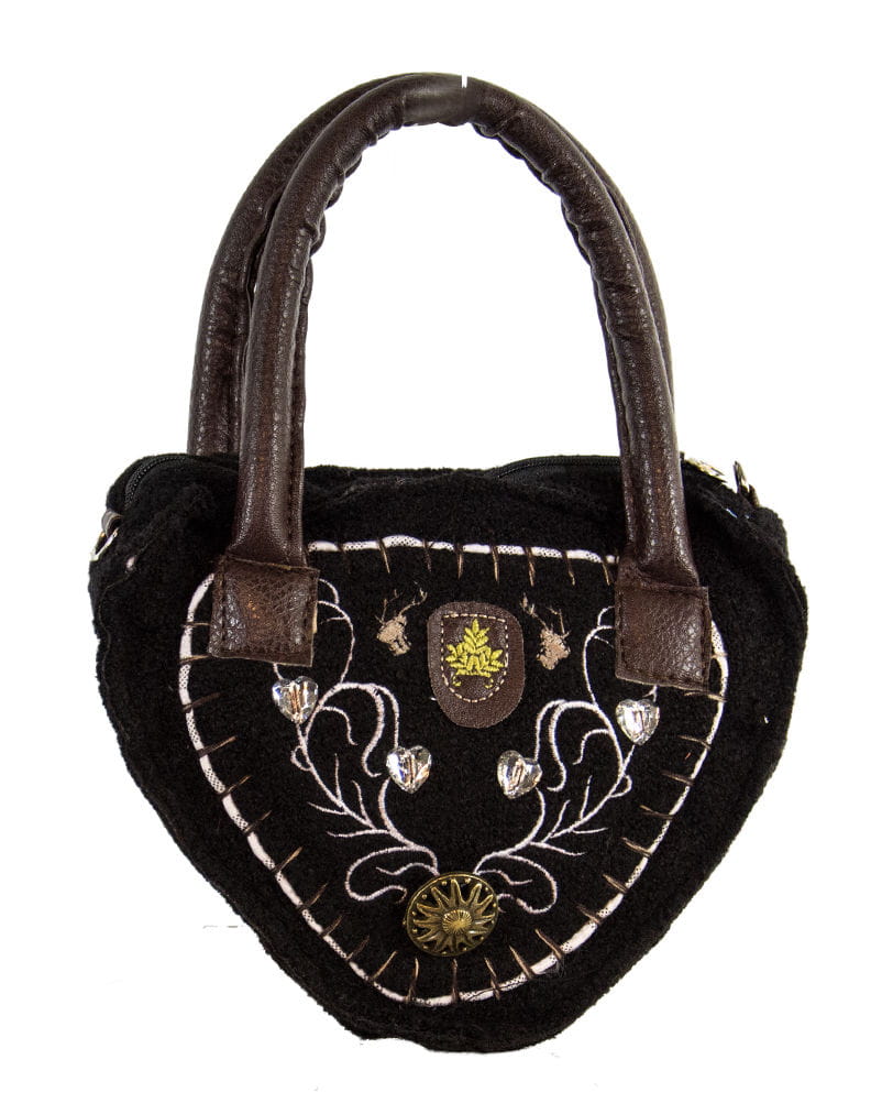 Tiroler Damentasche Deluxe schwarz