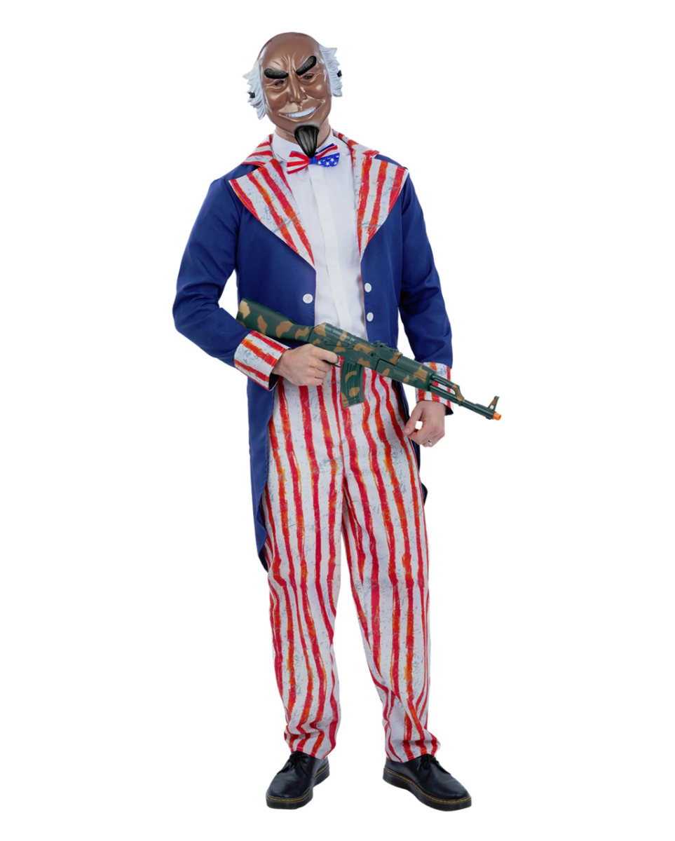 Uncle Sam Horror Patriot Herren Kostüm M