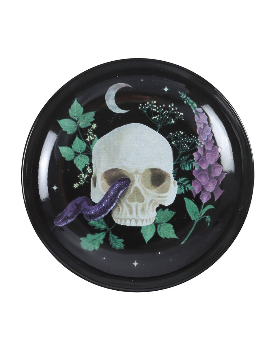 Venom & Vines Totenkopf Schmuckschale Ø 11cm