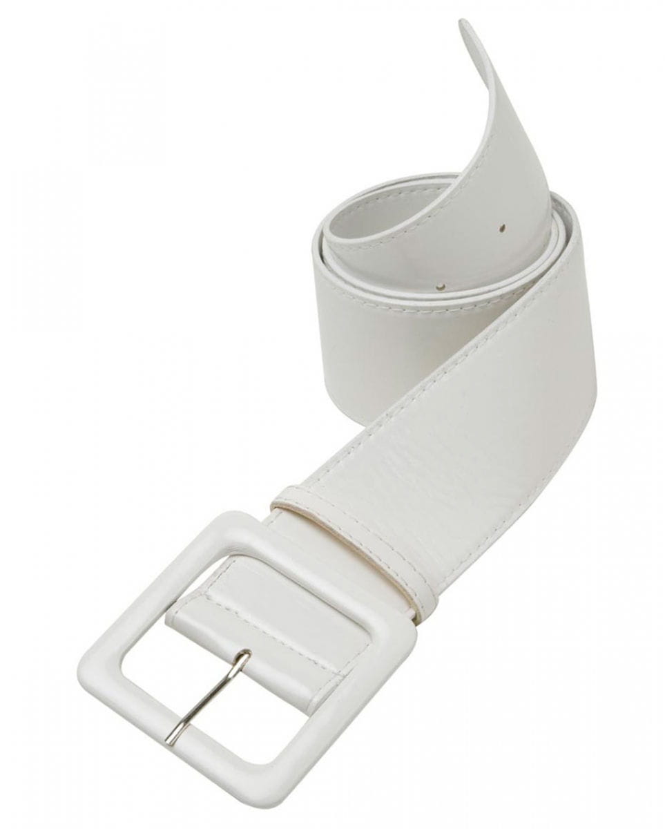 Gürtel aus Vinyl Weiß