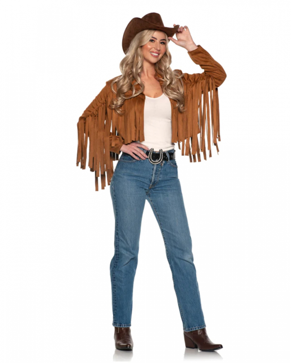 Western Fransen Jacke für Damen M