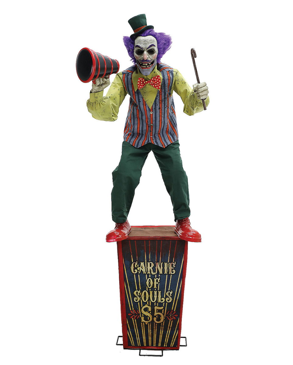 Zirkus Marktschreier Halloween Animatronic 182cm