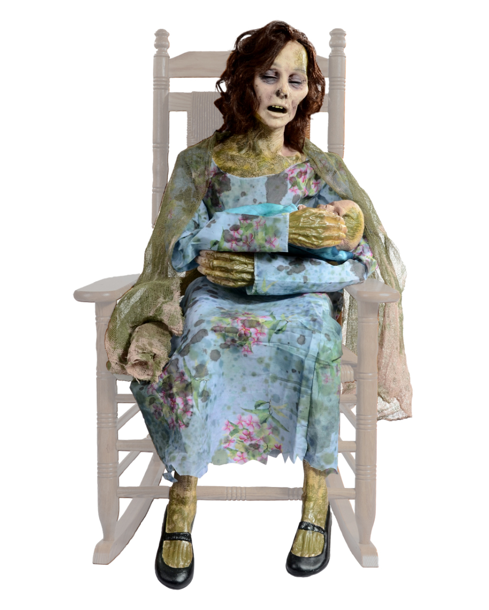 Zombie Mama & Baby Halloween Animatronic