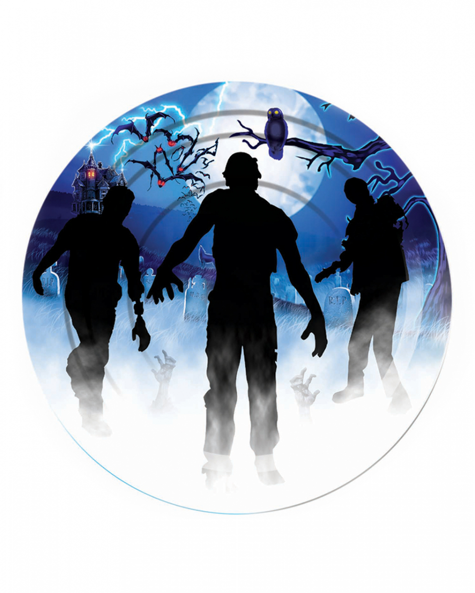 Zombie Party Pappteller 8 Stück