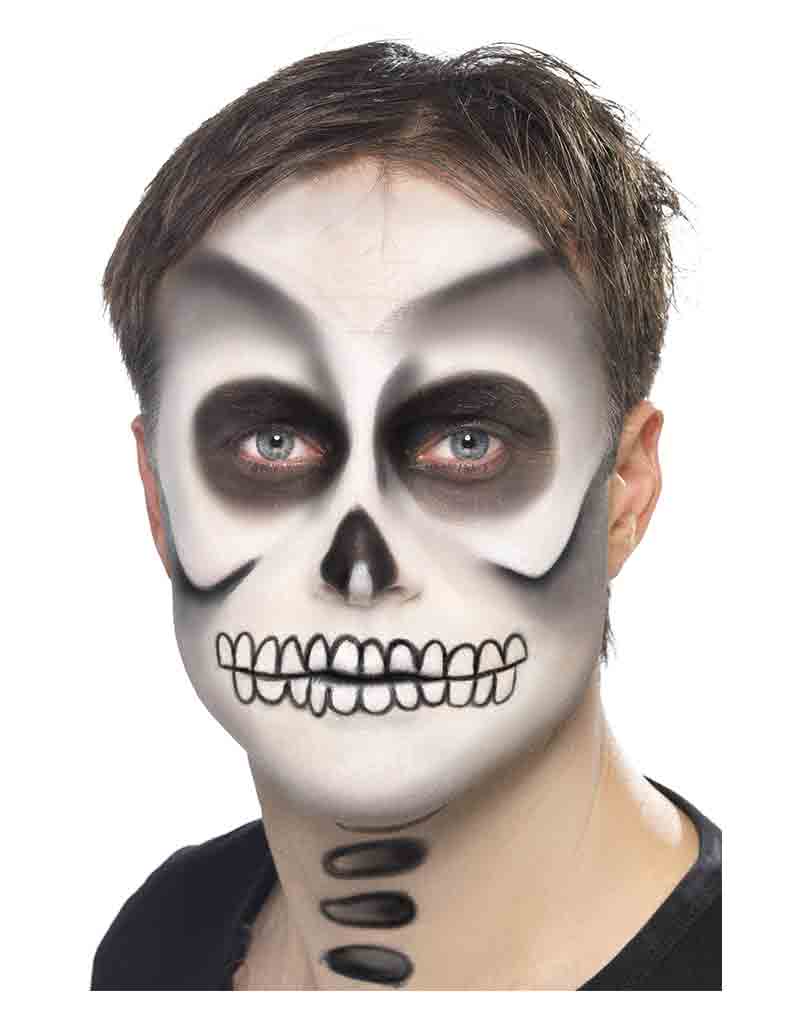 Skelett Make Up Kit  Gruseliges Horror Schmink Set