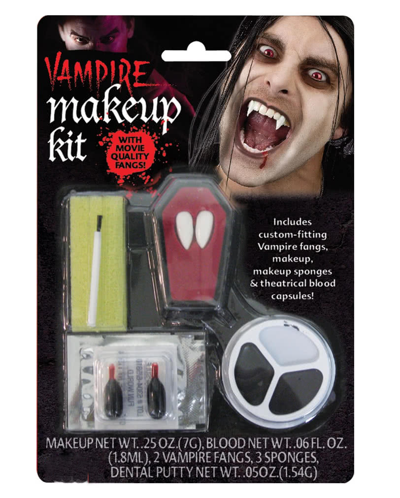 Vampir Make Up Set u. Eckzähne online kaufen