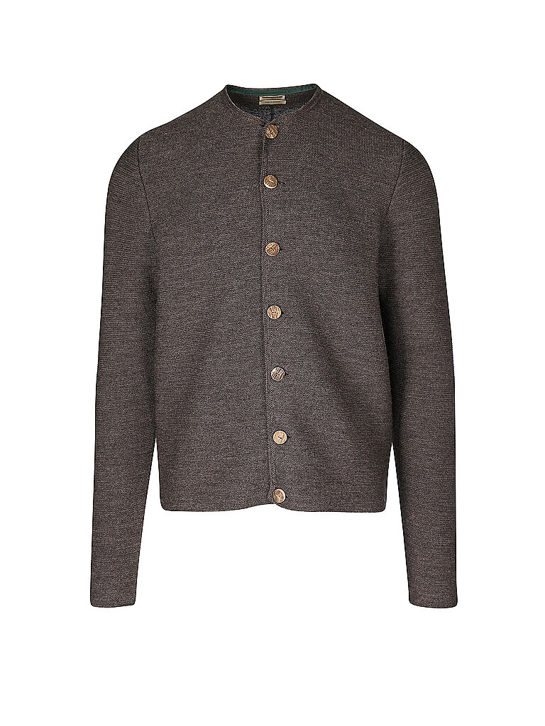 GOTTSEIDANK Trachten Strickjacke ALOISIUS grau | XS