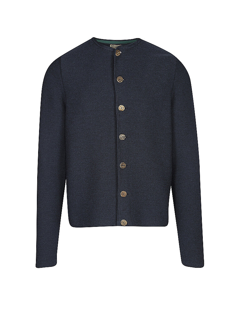 GOTTSEIDANK Trachten Strickjacke Anselm blau | S