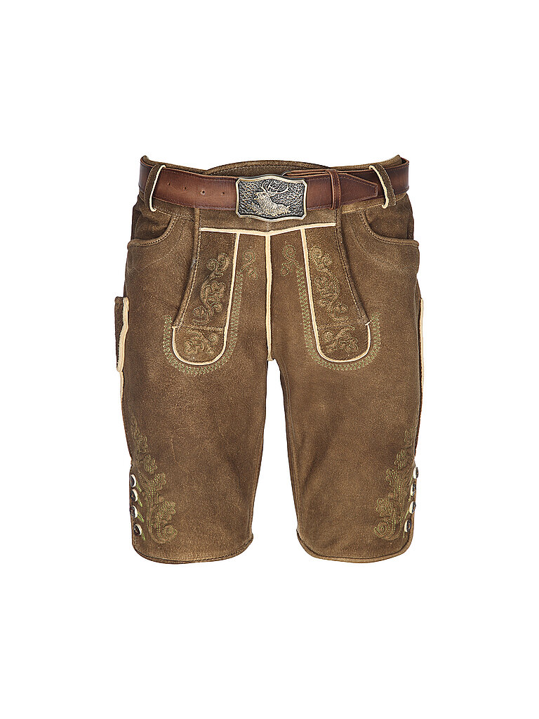 GWEIH & SILK Trachten Lederhose Vitus camel | 48