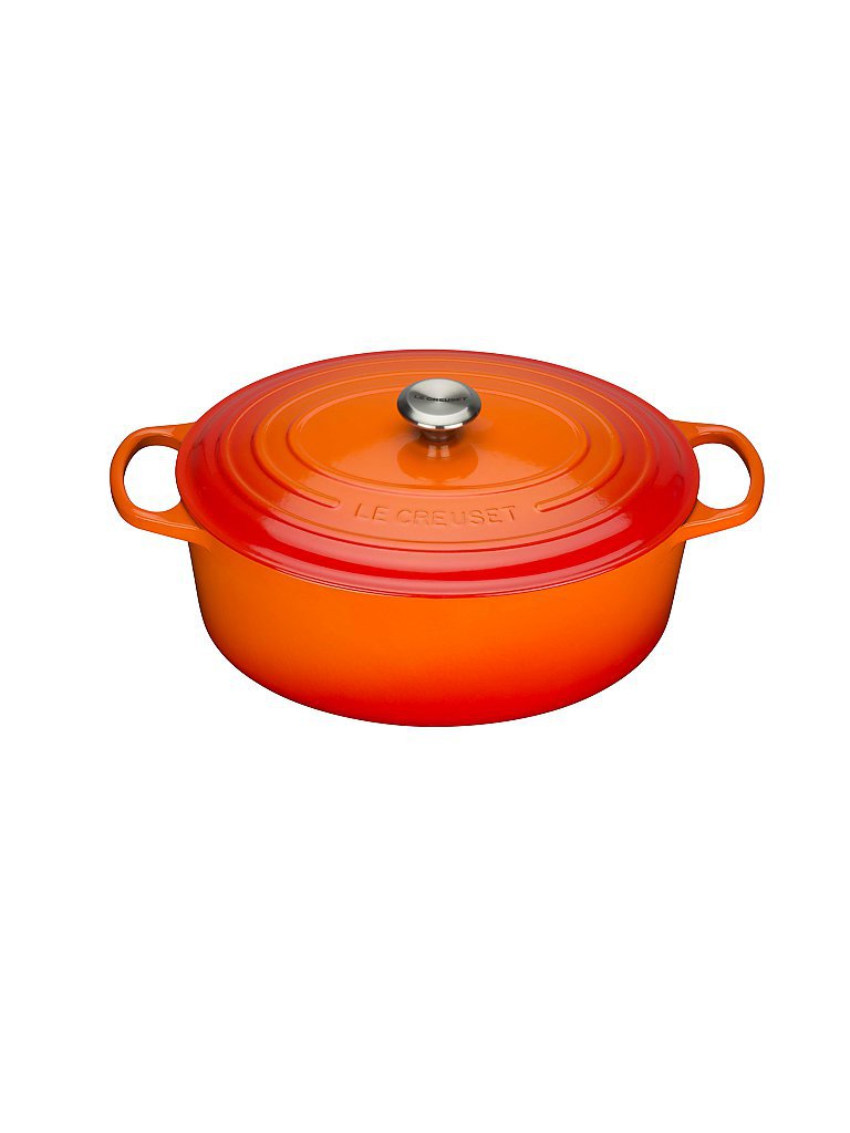 LE CREUSET Bräter oval Signature 35cm 8,9l (Ofenrot) orange