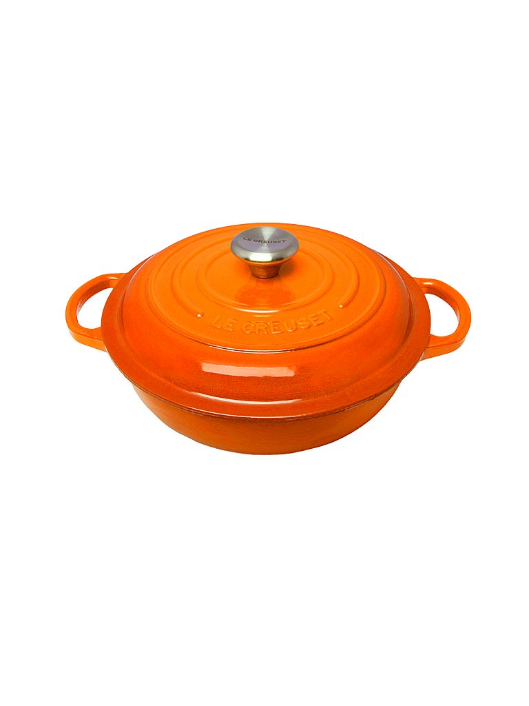 LE CREUSET Stew Pot Signature 22cm Ofenrot orange
