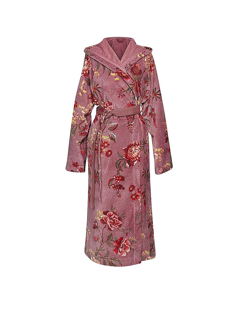 PIP STUDIO Damen Bademantel SECRET GARDEN Mauve beere | S